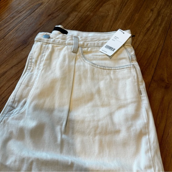 JBrand Womens Pleat Front Peg Vanish Bleached Wash Denim Jean Barrel Leg Cotton - Picture 9 of 14